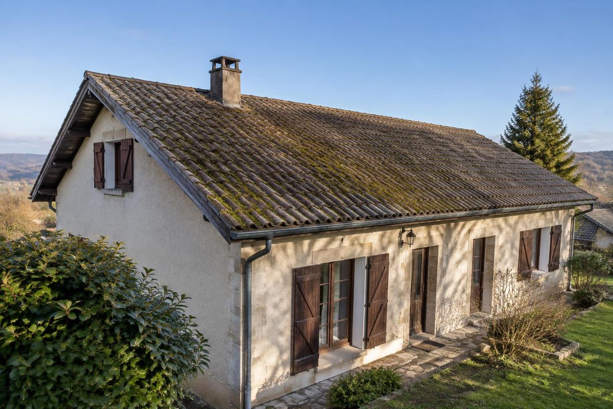 Nettoyage de toiture, avant